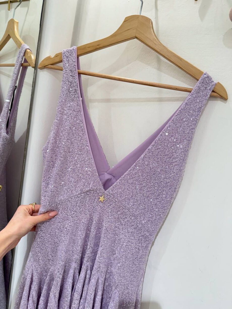 Shop Online Vestito corto lilla con paillettes Souvenir