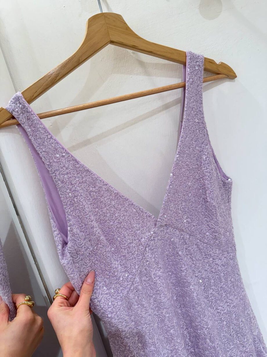 Shop Online Vestito corto lilla con paillettes Souvenir