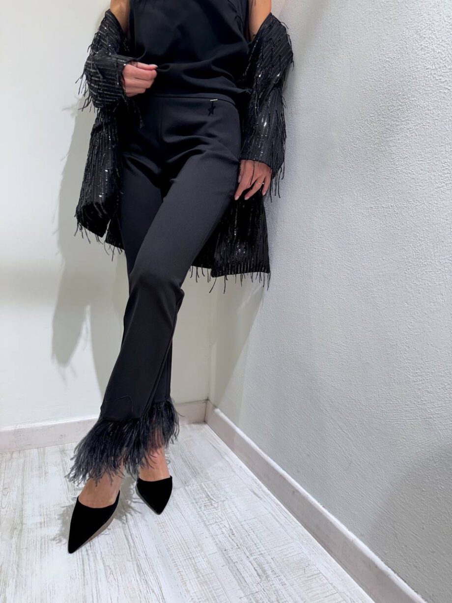 Shop Online Blazer nero con fili di paillettes Souvenir