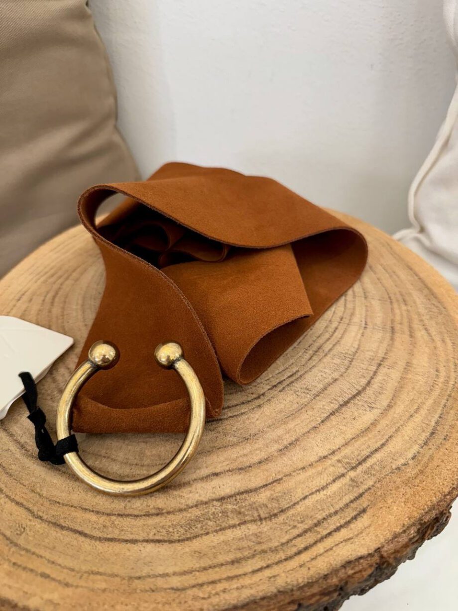 Shop Online Cintura alta morbida cuoio Vicolo