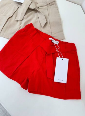 Shop Online Short rosso con cintura Name It