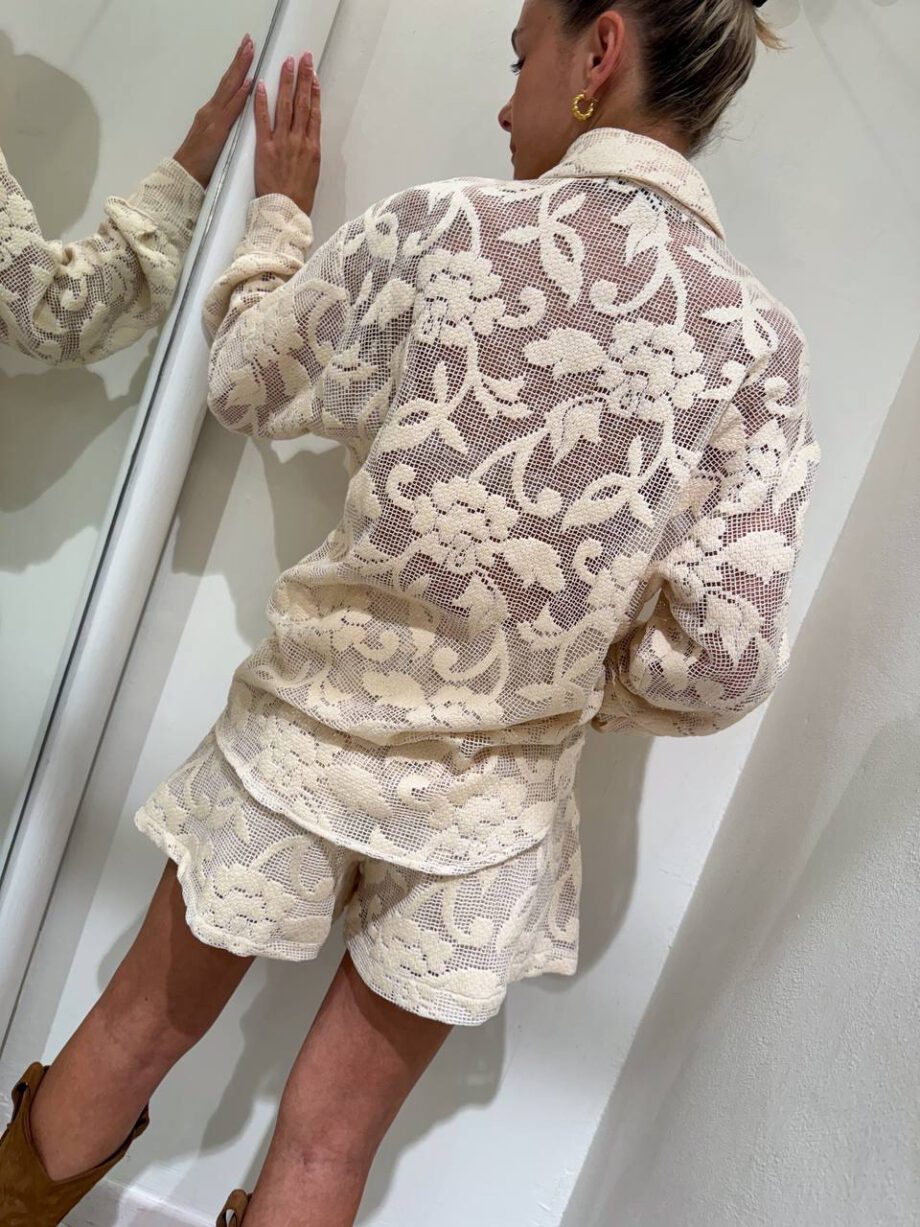 Shop Online Camicia burro con ricami HaveOne