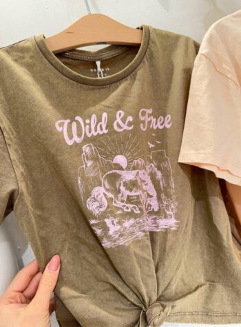 Shop Online T-shirt olio stampa con nodo Name It