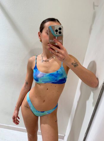 Shop Online Top Dora loose azzurro