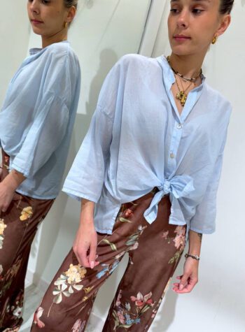 Shop Online Camicia semitrasparente pesca con nodo HaveOne
