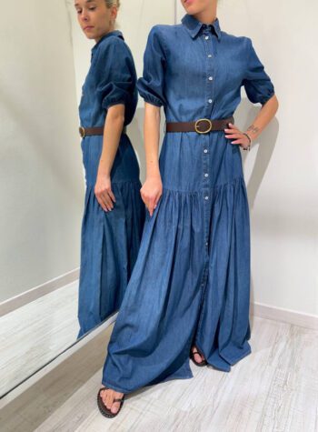 Shop Online Vestito chemisier in chambray Susy Mix