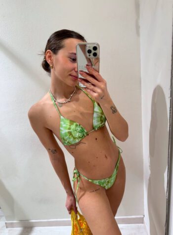 Shop Online Triangolo Kate tie dye verde