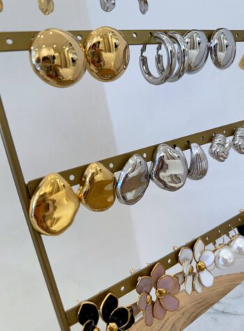 Shop Online Orecchini irregolare martellato argento