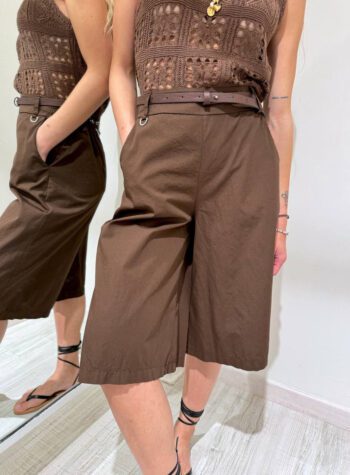Shop Online Bermuda moro in cotone con cintura HaveOne