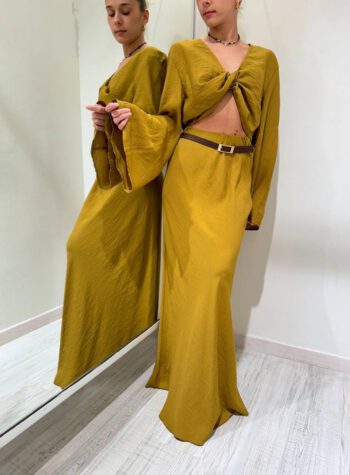 Shop Online Gonna lunga moro con cintura HaveOne