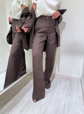 Shop Online Pantalone palazzo moro in lino Vicolo
