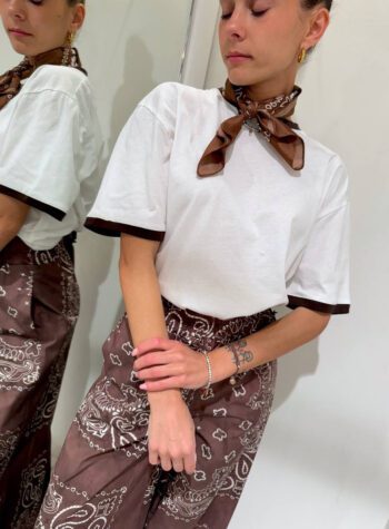 Shop Online Pantalone palazzo moro fantasia cachemire Souvenir