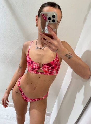 Shop Online Top Federica tie dye rosa
