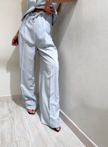 Shop Online Pantalone palazzo polvere con laccio in vita Vicolo