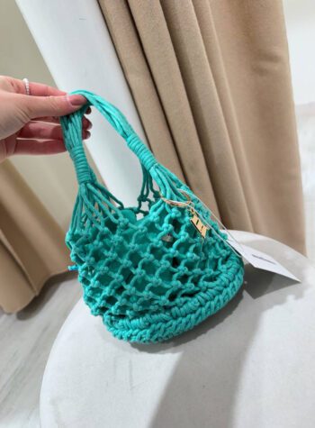 Shop Online Borsa a rete turchese piccola Matinée