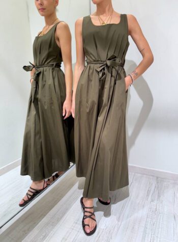 Shop Online Vestito midi moro in popeline Susy Mix