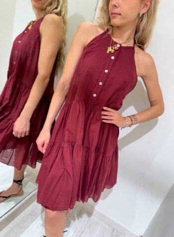 Shop Online Vestito corto serafino con balze india Susy Mix
