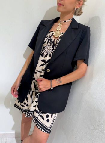 Shop Online Blazer tabacco mezze maniche Susy Mix