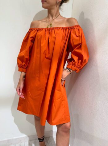 Shop Online Vestito corto shiffer arancio Souvenir