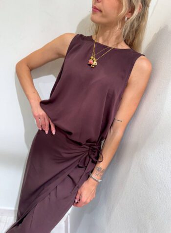Shop Online Gonna lunga pareo cioccolato HaveOne