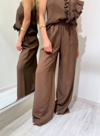 Shop Online Pantalone palazzo moro con elastico HaveOne