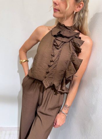 Shop Online Pantalone palazzo moro con elastico HaveOne