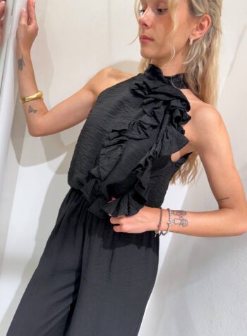 Shop Online Pantalone palazzo nero con elastico HaveOne