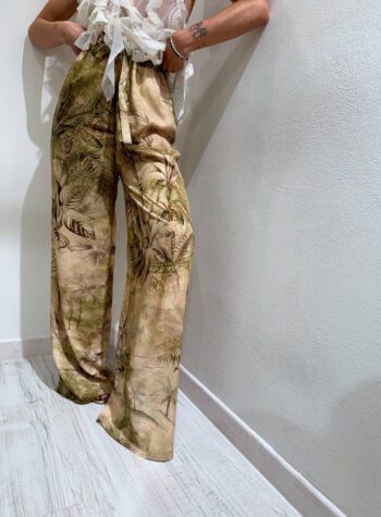 Shop Online Pantalone palazzo fantasia giungla HaveOne