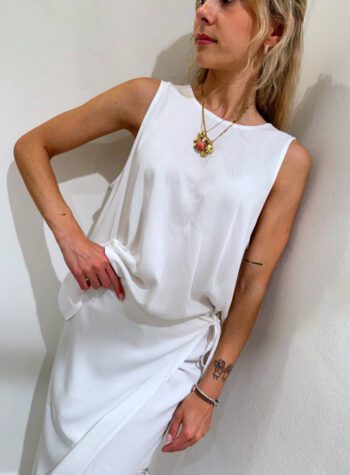 Shop Online Gonna lunga pareo bianca HaveOne