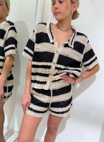 Shop Online Coordinato crochet burro e nero Susy Mix