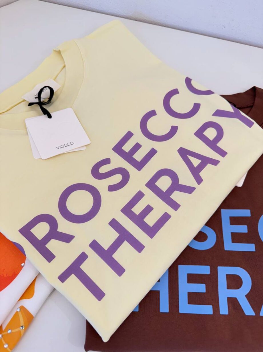 Shop Online T-shirt oversize moro PROSECCO THERAPY Vicolo