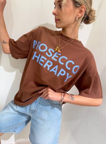 Shop Online T-shirt oversize moro PROSECCO THERAPY Vicolo
