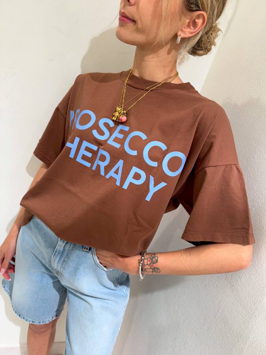 Shop Online T-shirt oversize moro PROSECCO THERAPY Vicolo