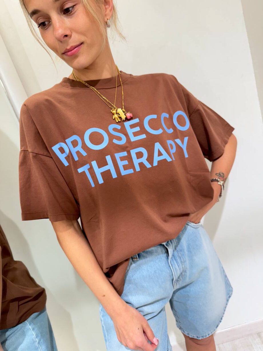 Shop Online T-shirt oversize moro PROSECCO THERAPY Vicolo