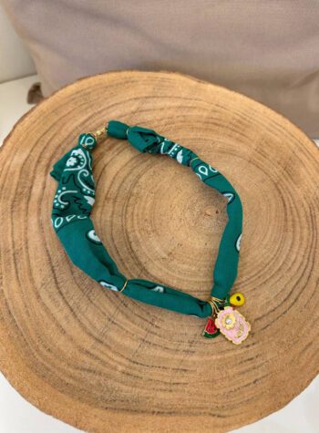 Shop Online Collana bandana arancio charm stella marina