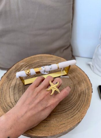 Shop Online Anello oro forma di stella marina