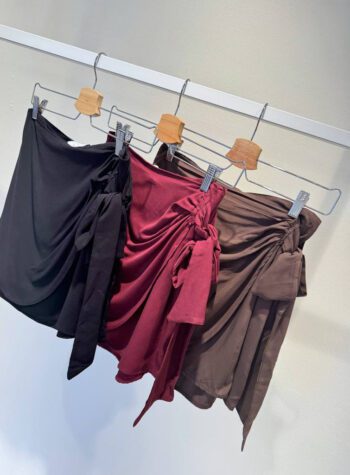 Shop Online Gonna corta pareo bordeaux HaveOne