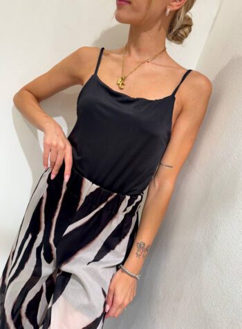 Shop Online Pantalone palazzo fantasia zebrata Vicolo