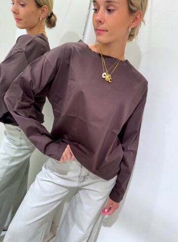 Shop Online Maglietta moro maniche lunghe in cotone Souvenir