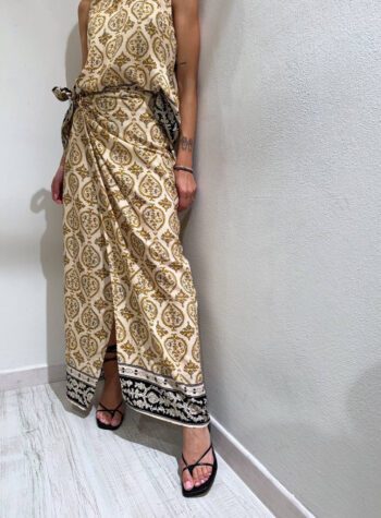 Shop Online Gonna lunga pareo fantasia etnica oro HaveOne