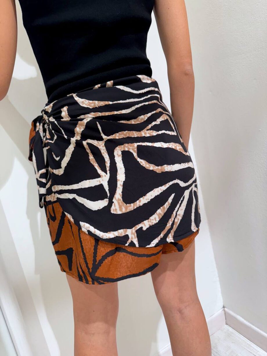Shop Online Gonna corta pareo fantasia zebrata HaveOne