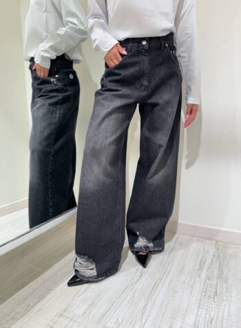Shop Online Jeans Bella nero con rotture HaveOne