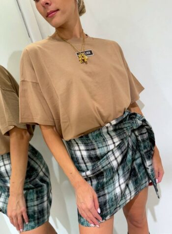 Shop Online T-shirt oversize nocciola Atelier Vicolo