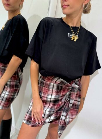 Shop Online T-shirt oversize nera Atelier Vicolo