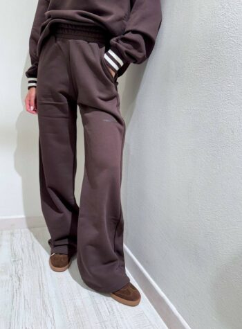 Shop Online Pantalone in felpa moro palazzo Hinnominate