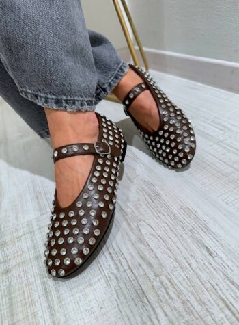 Shop Online Ballerina moro con strass Ovyè