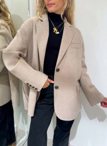 Shop Online Cappotto hand made corto tortora ovetto Vicolo