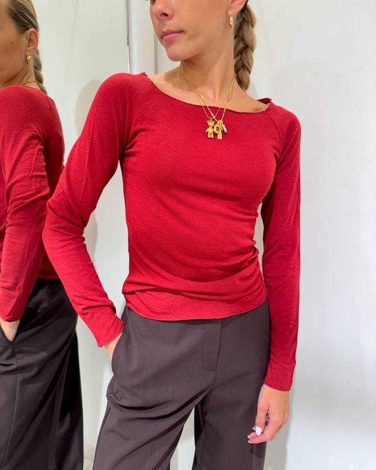 Maglia barca ciliegia manica lunga Kontatto Shop Online Maglia barca ciliegia manica lunga Kontatto