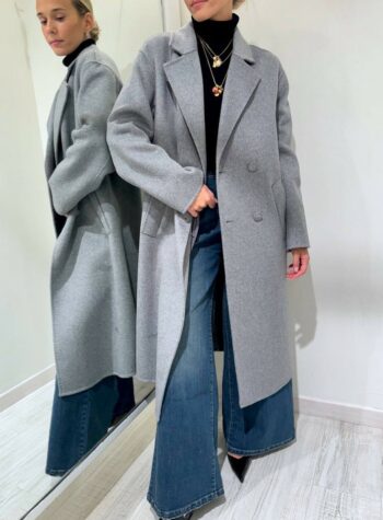Shop Online Cappotto Hand Made doppiopetto grigio HaveOne