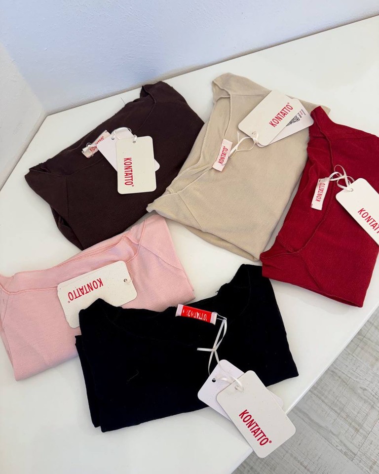 Maglia barca ciliegia manica lunga Kontatto Shop Online Maglia barca ciliegia manica lunga Kontatto